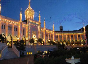 最後の夕べ。チボリ公園内のレストラン