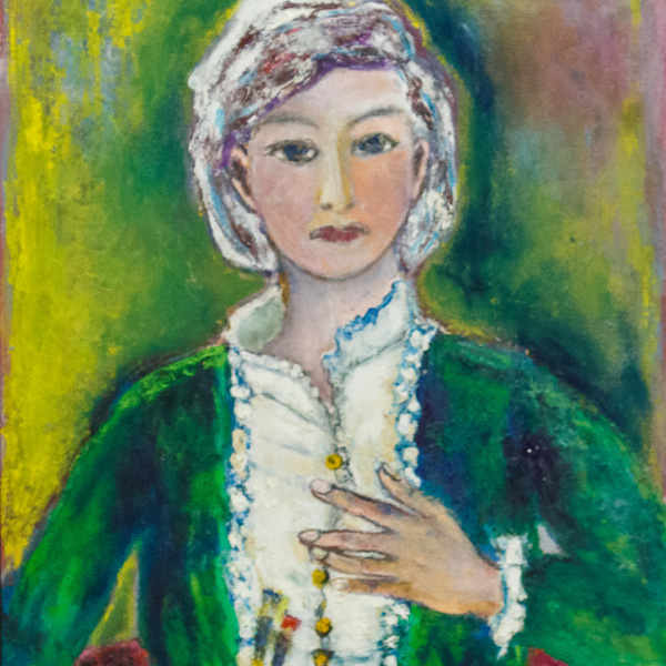 自画像 - どうしても絵を描きたかった頃 F20