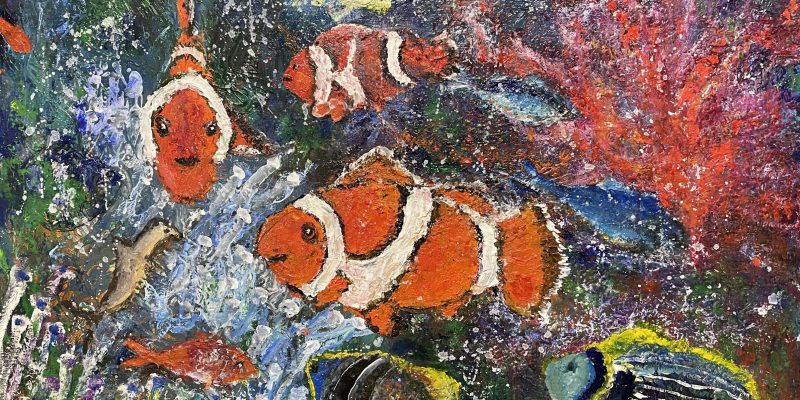 クマノミを描きました。