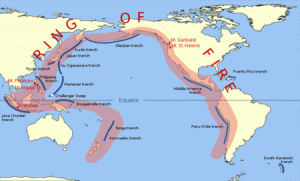 環太平洋火山帯（ウィキペディアより）